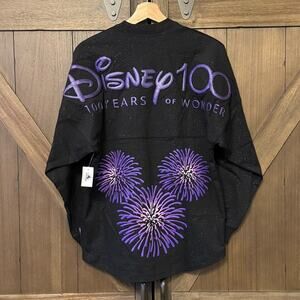 NWT Disneyland Spirit Jersey sz XS Black Disney100 Platinum Anniversary